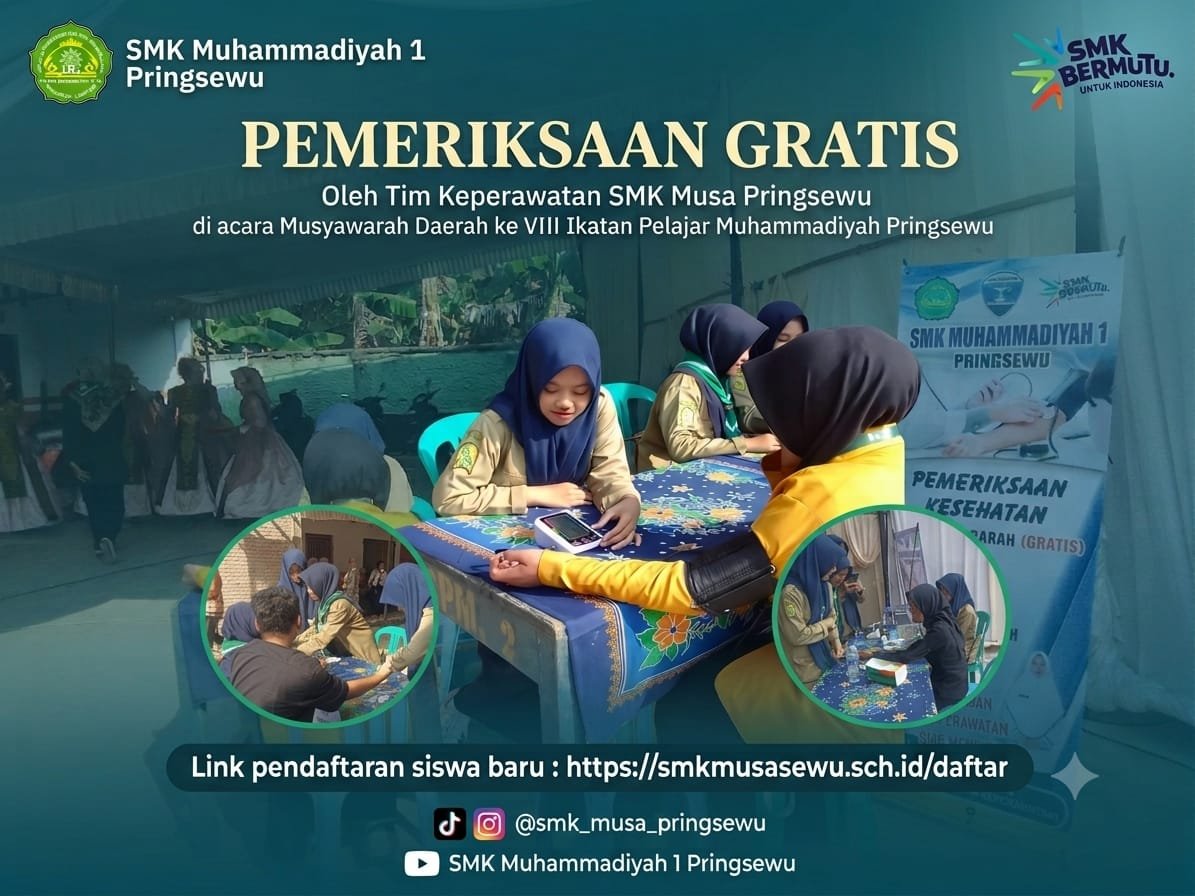 PEMERIKSAAN GRATIS KESEHATAN SMK MUHAMMADIYAH 1 PRINGSEWU